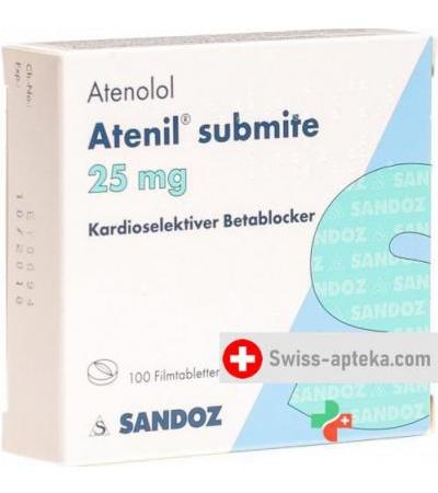 Атенил субмит таблеток 25 мг 100