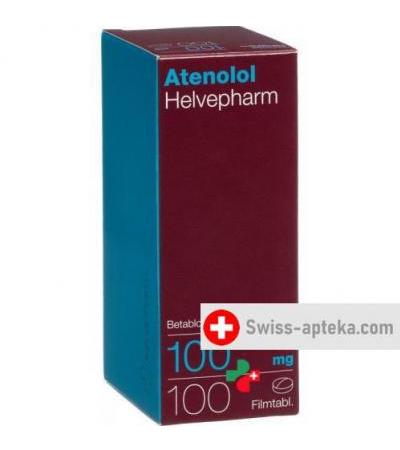 Атенолол Хелвефарм 100 мг 100 таблеток покрытых оболочкой