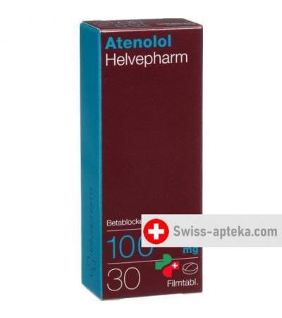 Атенолол Хелвефарм 100 мг 30 таблеток покрытых оболочкой