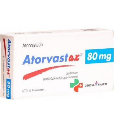 Аторвастакс 80 мг 30 таблеток покрытых оболочкой