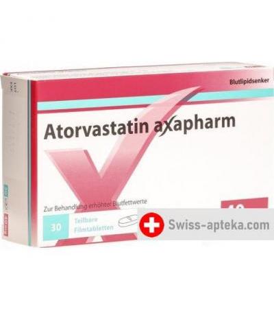 Аторвастатин Аксафарм 40 мг 30 таблеток покрытых оболочкой