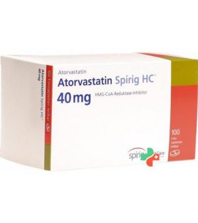 Аторвастатин Спириг 40 мг 100 таблеток покрытых оболочкой