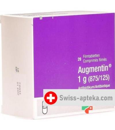Аугментин 1 грамм для взрослых 20 таблеток