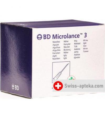 BD Microlance 3 Injektionskanulen 0.4мм x 19мм Grau 100 штук