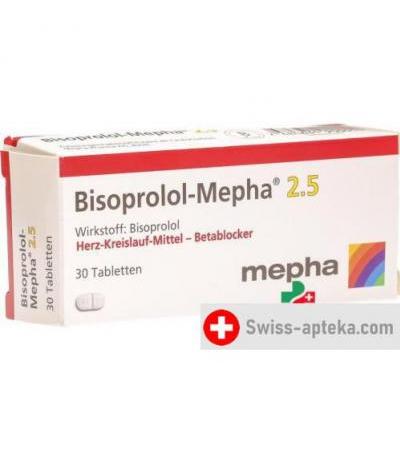 Бисопролол Мефа 2.5 мг 30 таблеток
