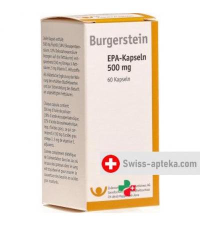 Бургерштейн ЭПА 500 мг 60 капсул концентрат рыбьего жира