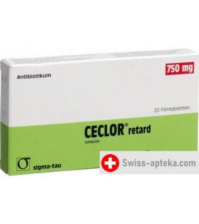 Цеклор 750 мг 20 ретард таблеток покрытых оболочкой