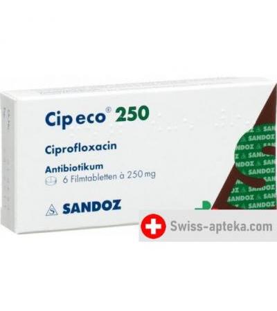 Цип ЭКО 100 мг 10 таблеток покрытых оболочкой 250 мг 6