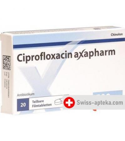 Ципрофлоксацин Аксафарм 500 мг 20 таблеток покрытых оболочкой