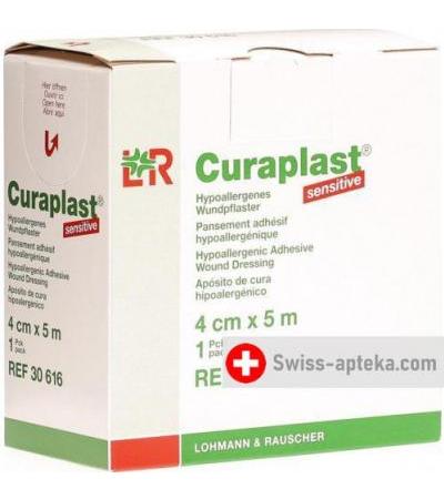 Curaplast повязка для ран 4смx5m телесный цвет рулон