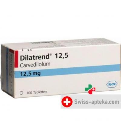 Дилатренд 12.5 мг 100 таблеток
