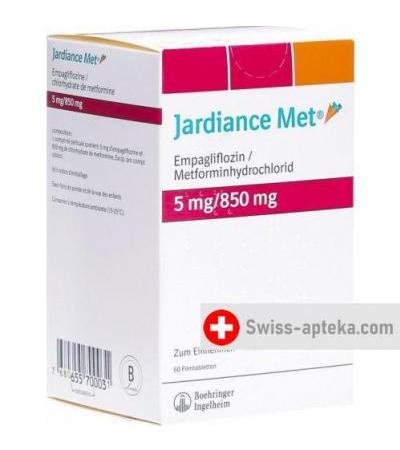 Джардинс Мет 5/850 мг 60 таблеток покрытых оболочкой