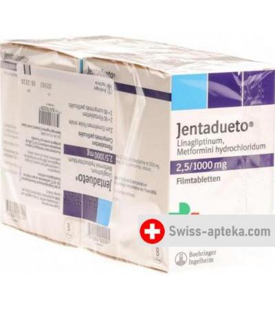 Джентадуето 2.5 мг/1000 мг 2 X 90 таблеток покрытых оболочкой