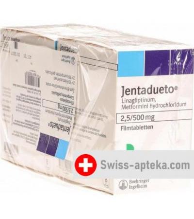 Джентадуето 2.5 мг/500 мг 2 X 90 таблеток покрытых оболочкой