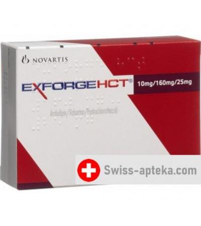 Эксфорж HCT 10мг/160мг/25мг 28 таблеток покрытых оболочкой