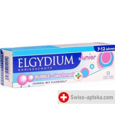 Elgydium Junior Bubble 7-12 Jahre зубная паста 50мл