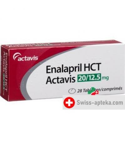 Эналаприл HCT Актавис 20/12.5 мг 28 таблеток