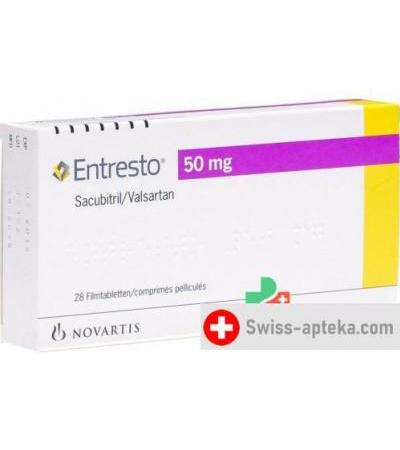 Энтресто таблеток покрытых оболочкой 50 мг 28 таблеток покрытых оболочкой