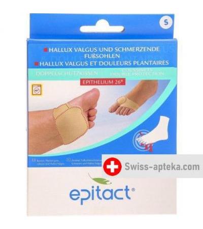 Epitact Doppelschutzkissen Hallux Valgus und Schmerzende Fusssohlen размер S 24см 1 Paar