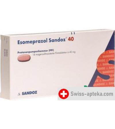 Эзомепразол Сандоз 40 мг 14 таблеток покрытых оболочкой