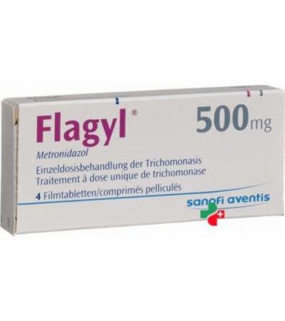 Флагил Трихопак 500 мг 4 таблетки покрытых оболочкой