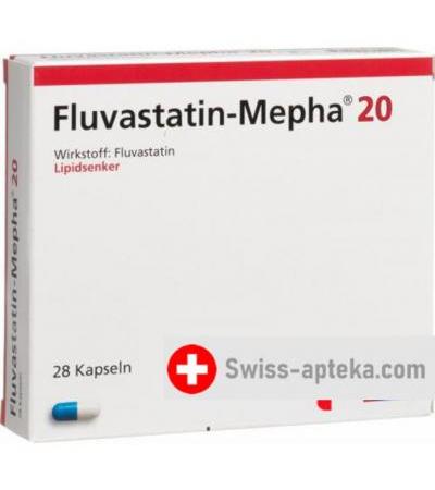 Флювастатин Мефа 20 мг 28 капсул