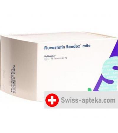 Флювастатин Сандоз Мите 20 мг 98 капсул