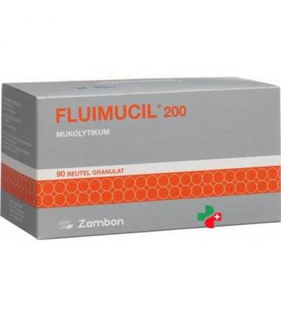 Флуимуцил 200 мг 90 пакетиков гранул для взрослых
