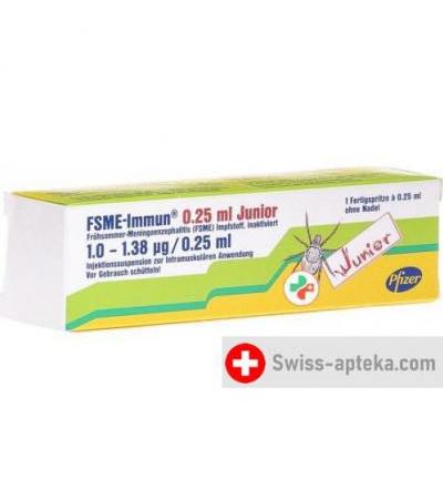 ФСМЕ Иммун Джуниор заполненный шприц 0.25 мл суспензия для инъекций