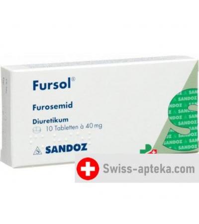 Фурзол 40 мг 10 таблеток