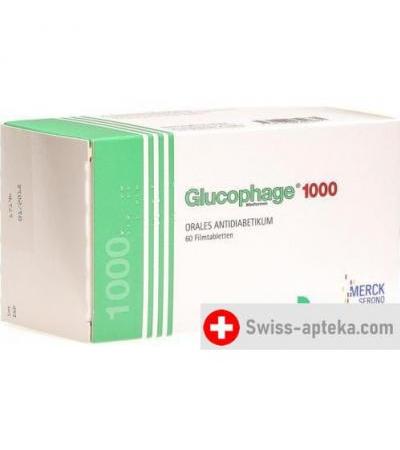 Глюкофаж 1000 мг 60 таблеток покрытых оболочкой