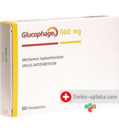 Глюкофаж 500 мг 50 таблеток покрытых оболочкой