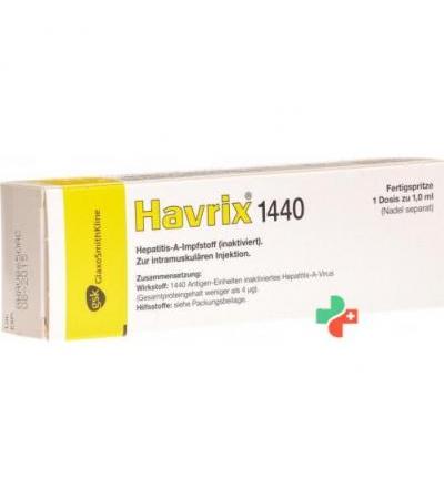 Хаврикс 1440 суспензия для инъекций заполненный шприц 1 мл