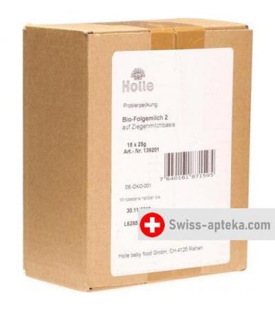 Holle Folgemilch 2 Ziegenmilchb Bio Probe 25г