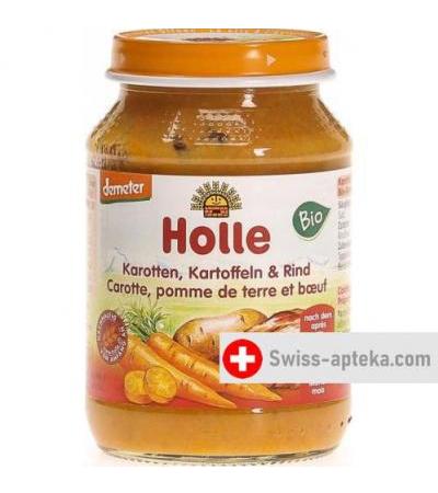 Holle Karotten Kartoffel & Rind 4m 190г