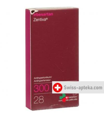 Ирбесартан Зентива 300 мг 28 таблеток покрытых оболочкой