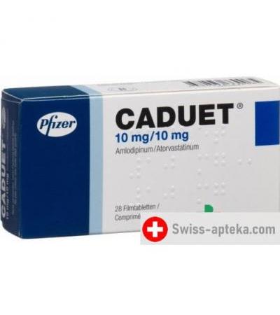 Кадует 10мг/10 мг 28 таблеток покрытых оболочкой