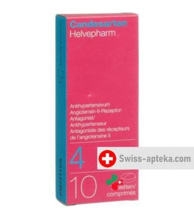 Кандесартан Хелвефарм 4 мг 10 таблеток