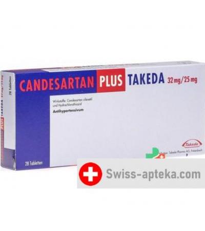 Кандесартан плюс Такеда 32/25 мг 28 таблеток