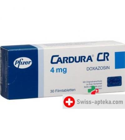 Кардура СР 4 мг 30 таблеток покрытых оболочкой