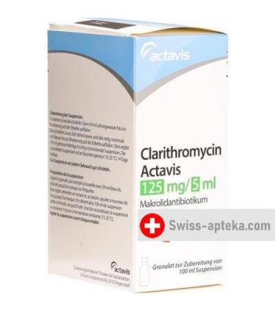Кларитромицин Актавис 125 мг/ 5 мл 100 мл суспензия