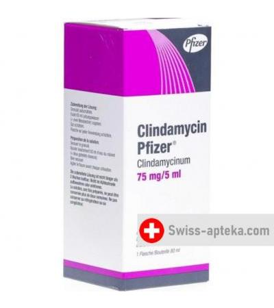 Клиндамицин Пфайзер 75 мг/5 мл гранулят 80 мл