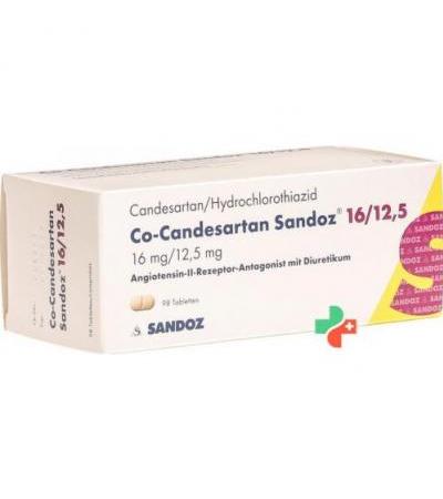 КО Кандесартан Сандоз 16/12.5 мг 98 таблеток