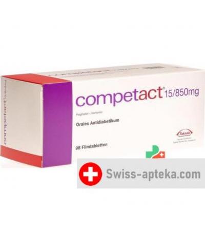комплетакт 15/850 мг 98 таблеток покрытых оболочкой