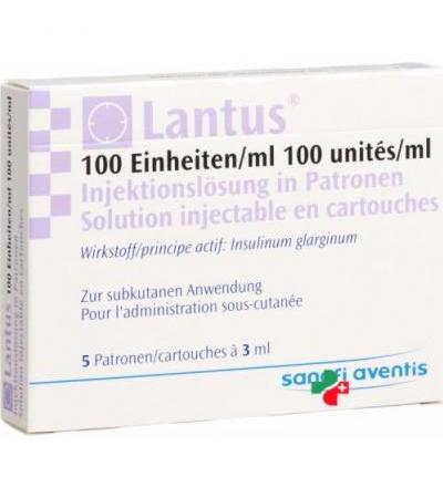 Лантус Кликстар 5 ампул 3 мл раствор для инъекций инсулиновых шприц ручка