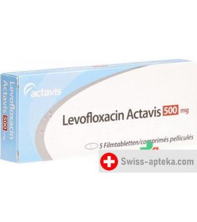 Левофлоксацин Актавис 500 мг 5 таблеток покрытых оболочкой