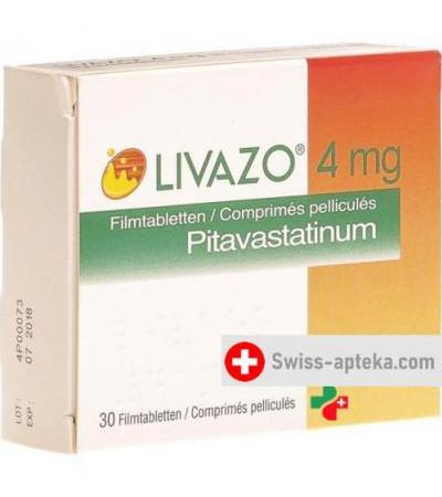 Ливазо 4 мг 30 таблеток покрытых оболочкой