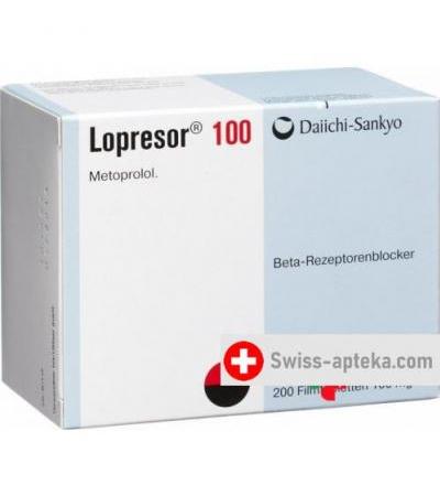 Лопресор 100 мг 200 таблеток покрытых оболочкой