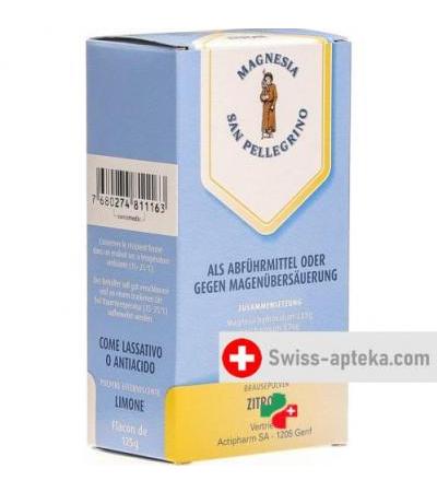 Магнезия С Пеллегрин шипучий порошок 125 грамм вкус лимона