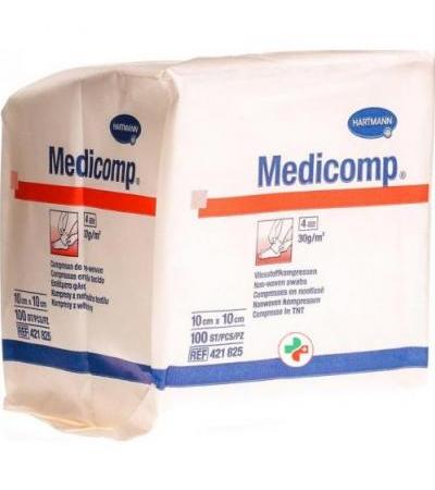 Medicomp Vlieskompressen 10x10см Nicht стерильный 100 штук